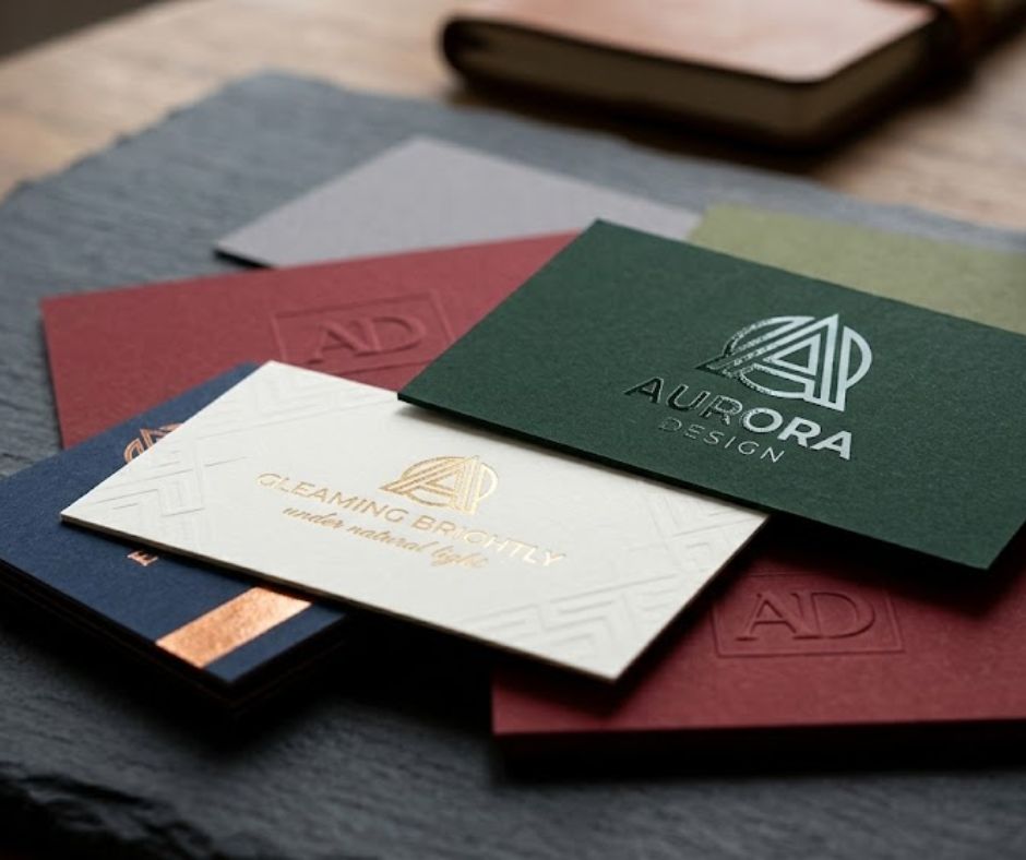 embossed business cards
